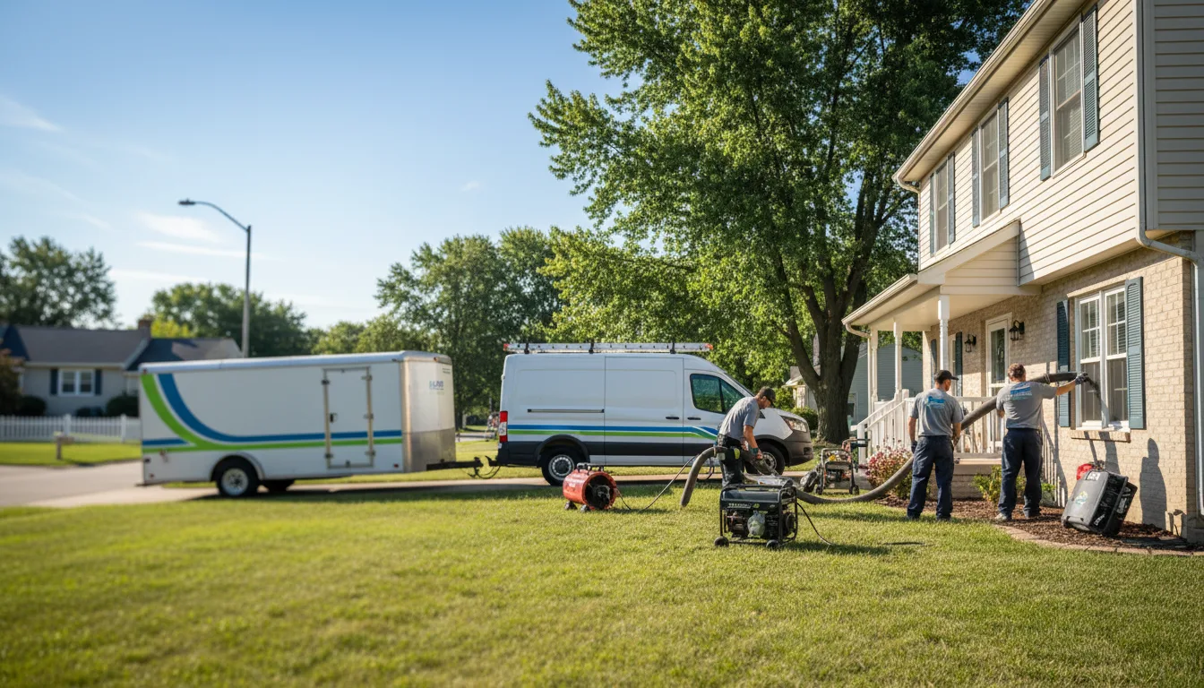 Flooded Basement Restoration And Cleanup With Repair in Fithian, IL near me